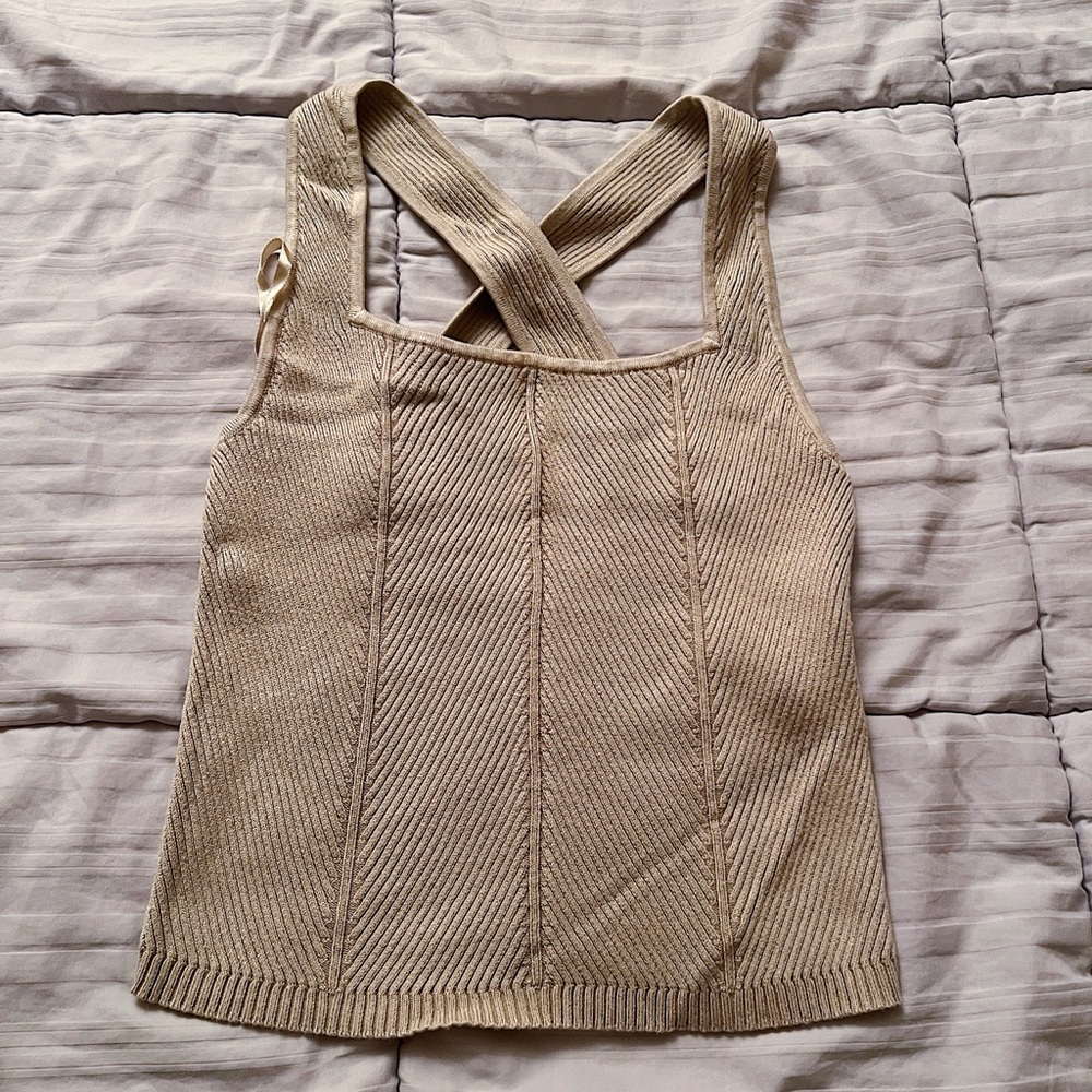 Abercrombie Beige Knit Top